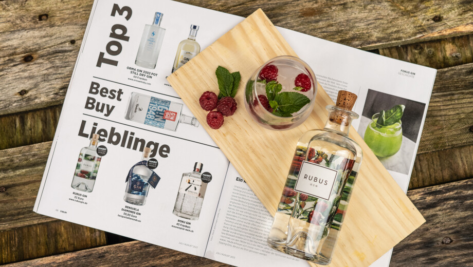 Weinwissen - Rubus: Spitzenplatz bei grosser Gin-Degustation