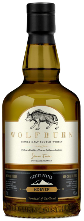 Whisky Wolfburn Scotch Morven, Wolfburn Distillery, Thurso