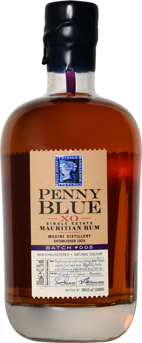 Rum Penny Blue XO Single Medine Distillery, Bambous